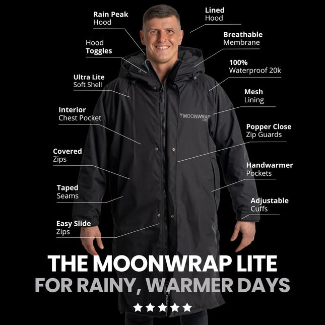 Frostfire Moonwrap Lite Waterproof Coat | Breathable Mesh Lined Outdoor Changing Robe