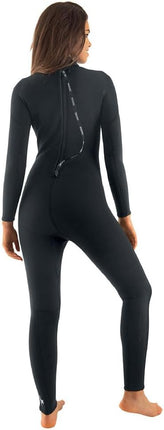 SEAC Feel Ultraflex 3mm Lady Wetsuit Black/Light Blue | Back Zip