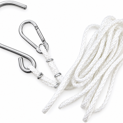 Lumb Bros Reef Hook 2m | Stainless Steel Hook with Braided Rope & Carabiner