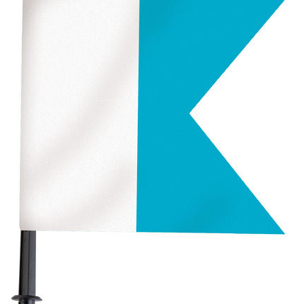 Seac Alpha Diver Warning Flag Blue/White with Pole