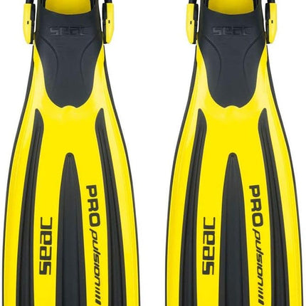 Seac Propulsion S Yellow Diving Fins | Sling Strap