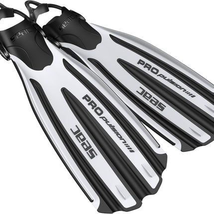 Seac Propulsion S White Diving Fins | Open Heel Sling Strap