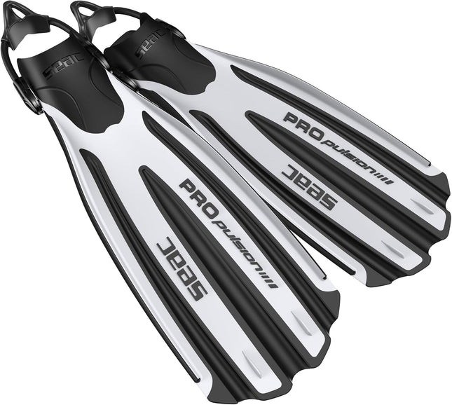 Seac Propulsion S White Diving Fins | Open Heel Sling Strap