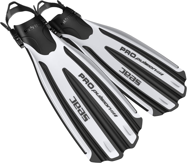 Seac Propulsion S White Diving Fins | High Performance Sling Strap