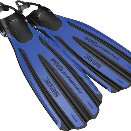 Seac Propulsion S Blue Diving Fins | Open Heel Sling Strap
