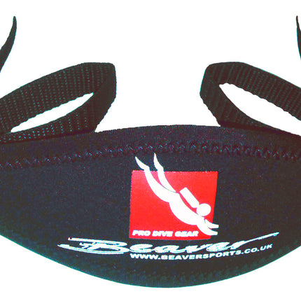 Adjustable Neoprene Mask Strap | Beaver Diver Logo | Comfortable Fit