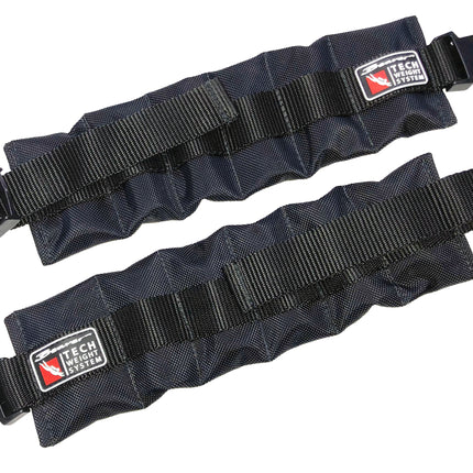 Pair of Ingot Ankle Weights 0.6kg Each | Adjustable Diving Stability Weights