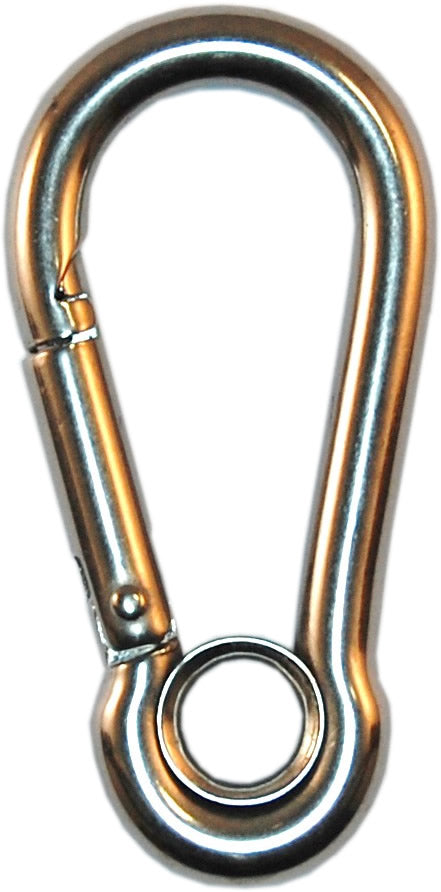 Beaver Stainless Steel Carabiner | 60mm Marine Grade 316 | 110kg Capacity