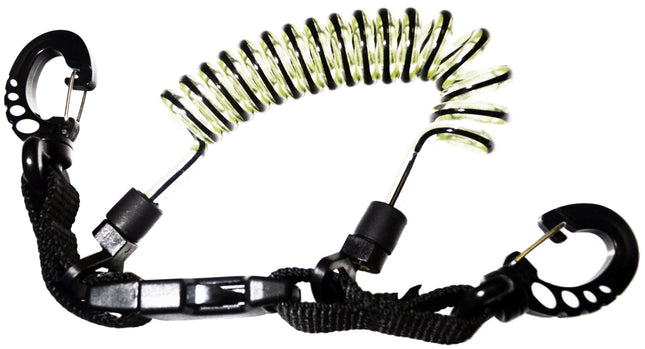 Black Clip Shock Line 75cm | Corrosion Resistant Clips & Quick Release