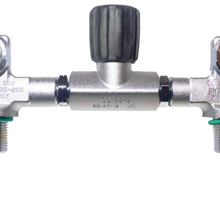 Beaver 232 Bar Twin 7" Manifold M25x2 EN-144-1 | Dual Outlet Valve | Nitrox Compatible