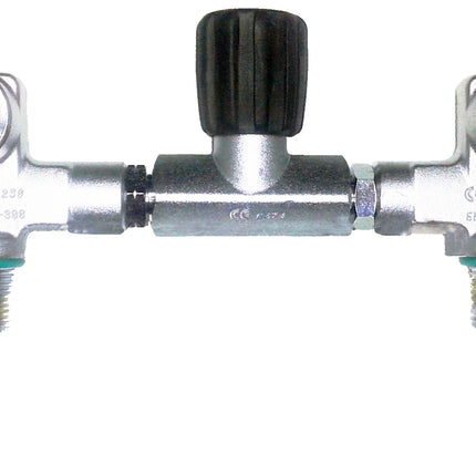 Beaver 300 Bar Twin 7" Manifold M25x2 EN-144-1 | Dual Outlet Valve | Nitrox Compatible
