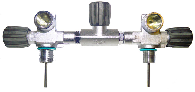 Beaver 300 Bar Twin 7" Manifold M26 Thread M25x2 EN-144-1 | Nitrox Valve | Dual Outlet