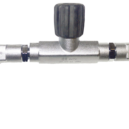 Beaver 232 Bar Twin 8" Manifold M25x2 EN-144-1 | Dual Outlet Valve | Nitrox Compatible