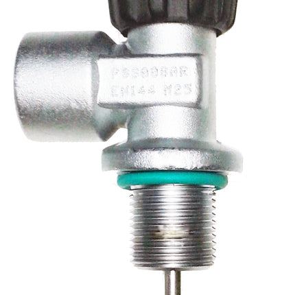 Beaver 300 Bar Top Handled Cylinder Valve M25x2 EN-144-1 | G5/8" DIN Outlet