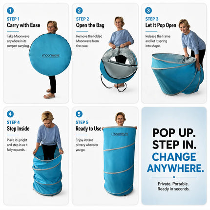 Frostfire Moonwave Popup Changing Room | Portable Waterproof Outdoor Changing Shelter