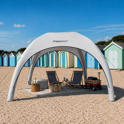 Frostfire Moonair 3m x 3m Inflatable Pop-Up Shelter | Beach Camping Gazebo with Side Panels
