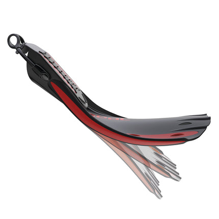 Seac U-1000 Scuba Diving Fins Black Red XL/XXL UK 11.5-13 | Sling Strap