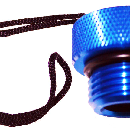 Beaver Male Aluminium DIN Dust Cap | Blue Valve Protector | G5/8” DIN Fitting
