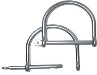 Beaver Removable Stainless Steel D-Rings | Pair | 50mm Marine Grade 316