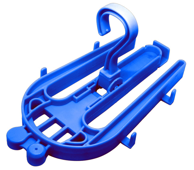 Blue Dry Suit & Regulator Hanger | Heavy Duty Folding SCUBA Equipment Hanger