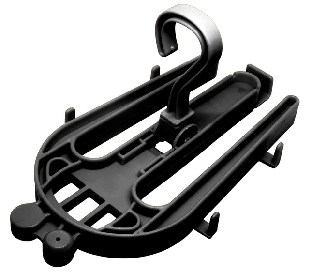 Black Dry Suit & Regulator Hanger | Heavy Duty Folding SCUBA Equipment Hanger