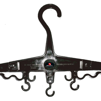 Black Equipment Hanger | Heavy Duty SCUBA B.C.D. & Regulator Storage Hanger