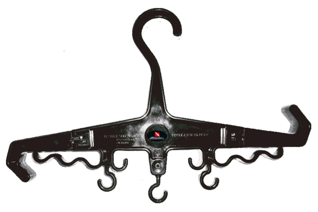 Black Equipment Hanger | Heavy Duty SCUBA B.C.D. & Regulator Storage Hanger