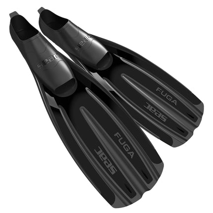 Seac Fuga Black Full Foot Diving Fins