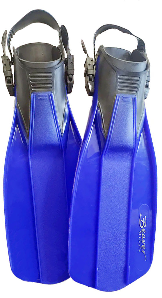 Velocity Fins Medium/Large | Italian Designed Open Water Diving Fins with Quick Release Straps
