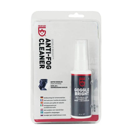 Gear Aid Goggle Bright Anti-Fog Spray 60ml | Lens Cleaner for Goggles & Masks