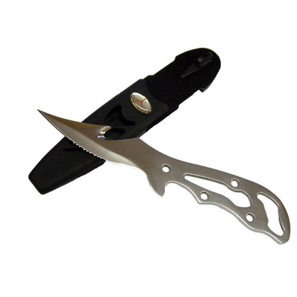 Hydrotech Stainless Steel Dive Knife 9cm | One-Piece Blade Scuba Knife