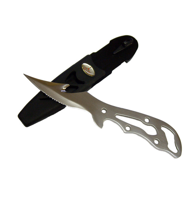 Hydrotech Stainless Steel Dive Knife 9cm | One-Piece Blade Scuba Knife