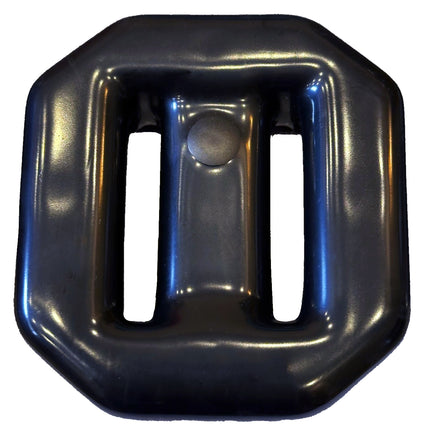 2Kg Black Vinyl Coated Lead Block | Heavy Duty Lace-Through Diving Weight