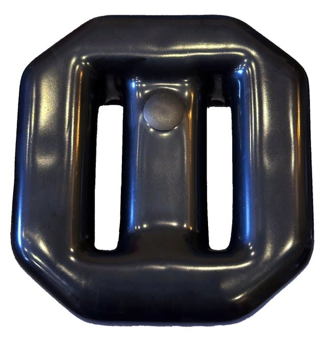 2Kg Black Vinyl Coated Lead Block | Heavy Duty Lace-Through Diving Weight