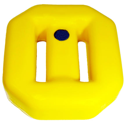 2Kg Yellow Vinyl Coated Lead Block | Heavy Duty Lace-Through Diving Weight