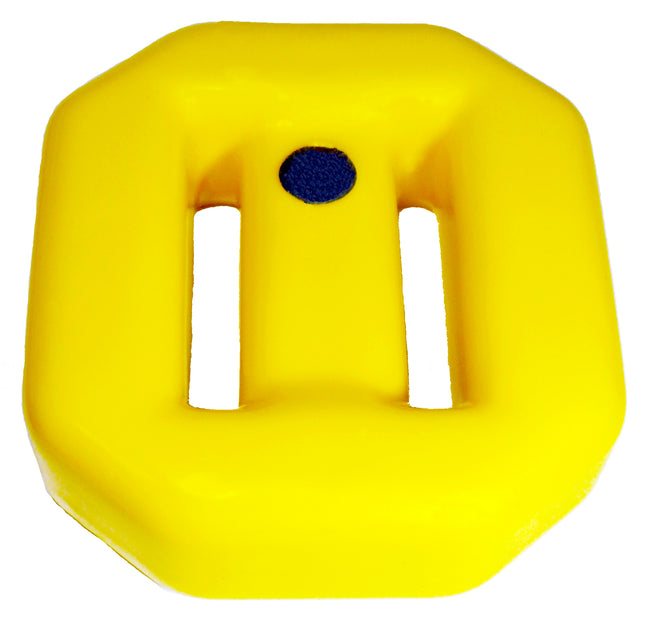 2Kg Yellow Vinyl Coated Lead Block | Heavy Duty Lace-Through Diving Weight