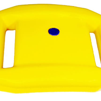 4Kg Yellow Vinyl Coated Lead Block | Heavy Duty Lace-Through Diving Weight