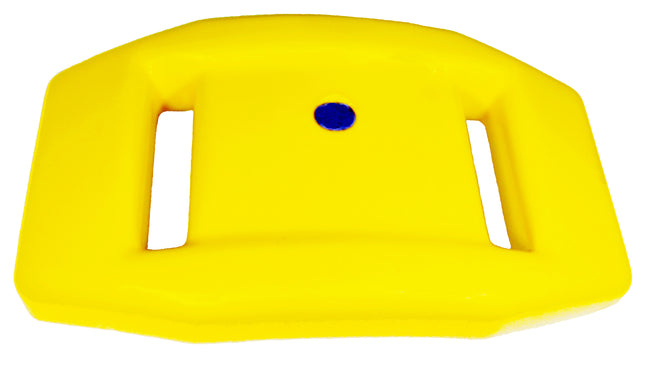 4Kg Yellow Vinyl Coated Lead Block | Heavy Duty Lace-Through Diving Weight