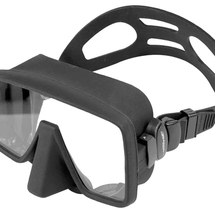 Atomic Frameless Dive Mask | Black Silicone | Wide View Low Volume