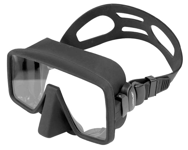 Atomic Frameless Dive Mask | Black Silicone | Wide View Low Volume