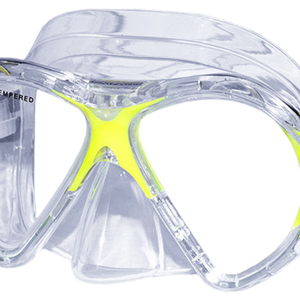 Yellow Saekodive Avenger Mask | Twin Lens Crystal Silicone | Low Volume