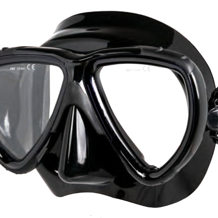 Black Challenger Silicone Mask | Twin Lens | Adjustable Dive Mask