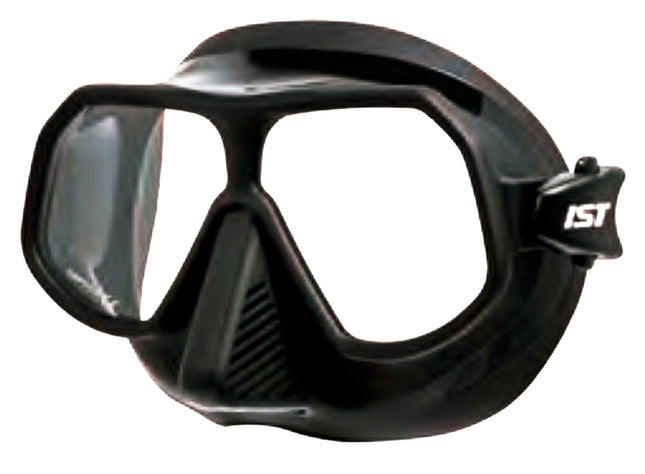 Black Descent Frameless Silicone Mask | Twin Lens | Low Volume Dive Mask