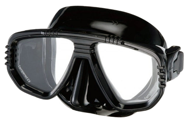 All Black Discovery Mask | Prescription Ready | Soft Silicone Twin Lens