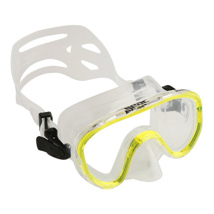 SEAC Marina Kids Snorkelling Mask Yellow Clear | Tempered Glass Age 3-6 Years
