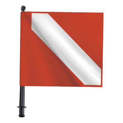 Seac Buoy Flag with Rod Red & White