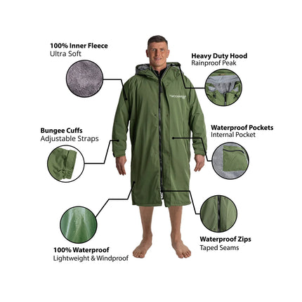 Frostfire Moonwrap Pro Waterproof Changing Robe | Fleece Lined Breathable Outdoor Coat