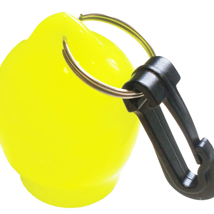 Yellow Octopus Ball | Regulator Mouthpiece Holder with Stainless Steel Clip