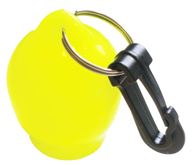 Yellow Octopus Ball | Regulator Mouthpiece Holder with Stainless Steel Clip