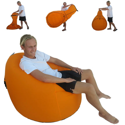 Frostfire Sunchill Inflatable Portable Chair | Waterproof Camping Beach Seat 150kg